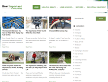 Tablet Screenshot of howimportant.com